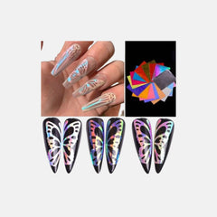 Sticker Farfalla Olografico 2D