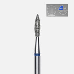 Flame-shaped diamond drill Staleks