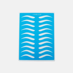 Pele sintética azul com guia para prática de microblading