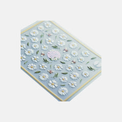 Stickers de margarida 3D para decoração de unhas