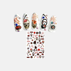 Stickers decoración uñas Halloween