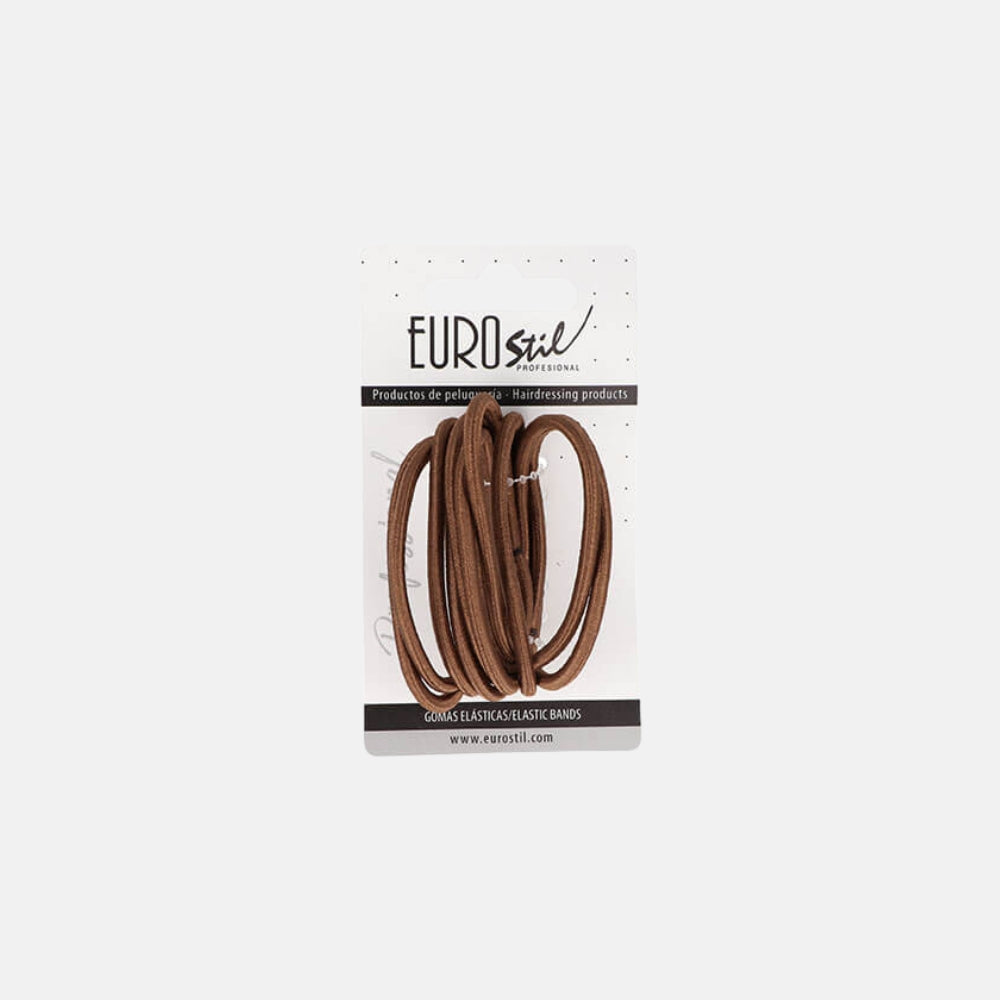 Card with 10 Brown Hair Elastics