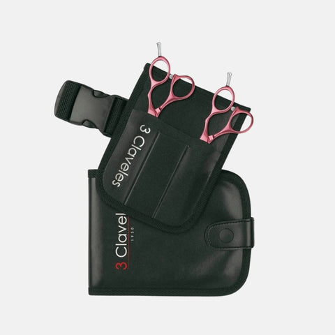 Jogo Estojo Corte‑Esculp. Dur Rosa 5,5″ – 3 Claveles