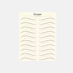 Plantilla para práctica de cejas