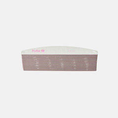 Pack of 12 Zebra Half-Moon Padded Files 100/180 Grit - Pollié