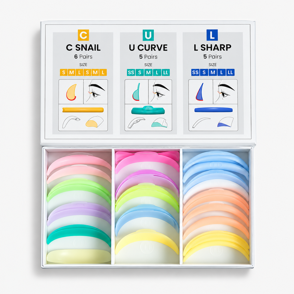 Pack di Bigodini per laminazione ciglia -C,U,L