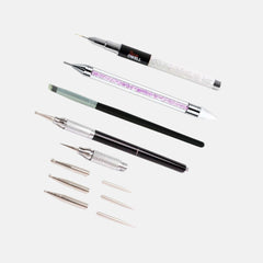 Pack of Nails Decoration Brushes