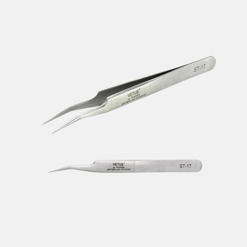 Pince courbée ST-17 pour extensions de cils 