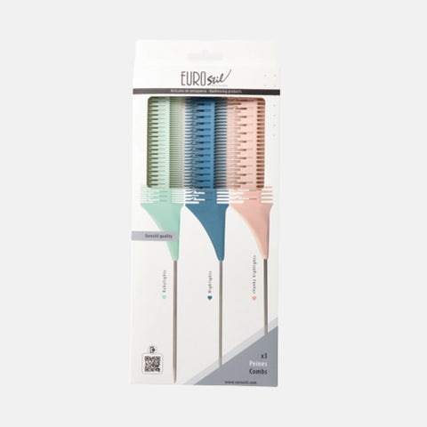 Conjunto de 3 pentes para mechas