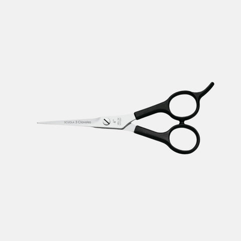 Tesoura de cabeleireiro profissional Scuola com apoio para os dedos 6