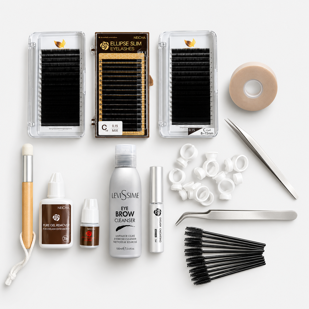 Kit Iniciación de Extensiones de Pestañas Técnica Clásica