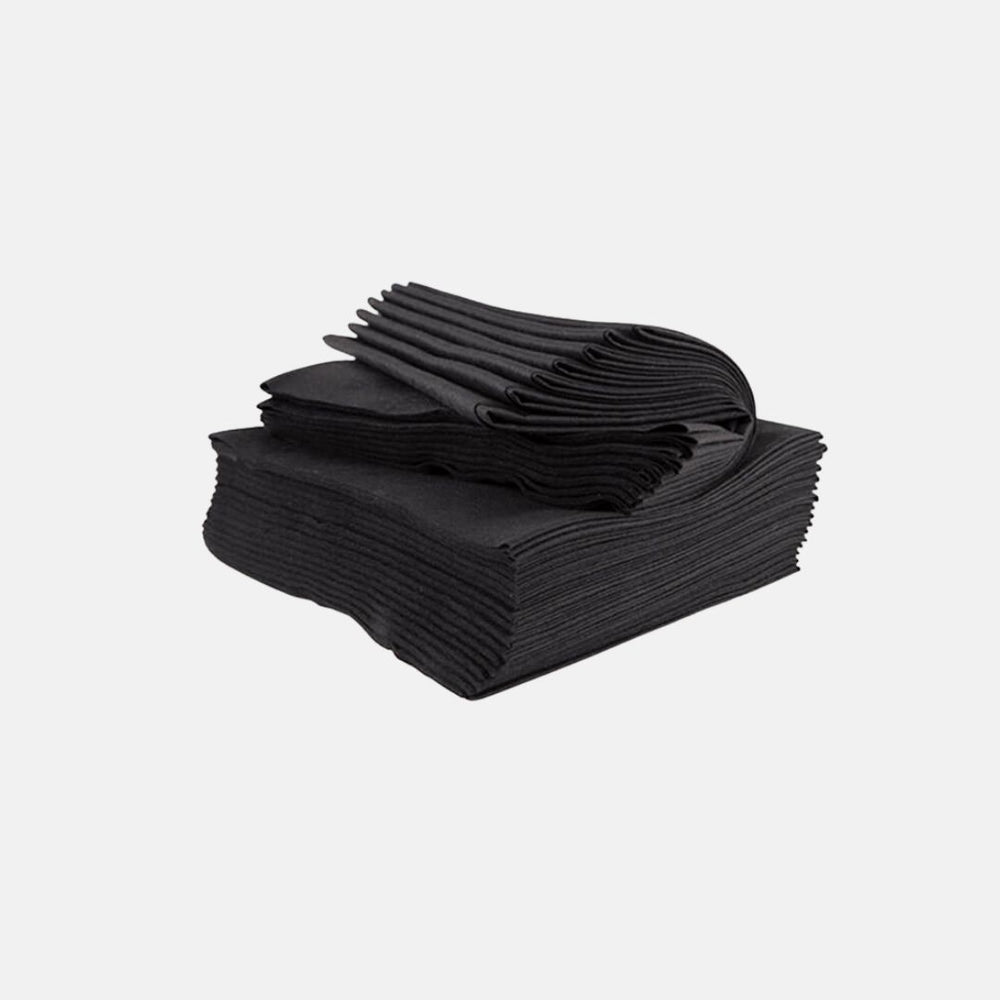 Black cellulose towel for manicure or pedicure 25 units