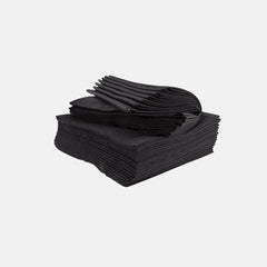 Serviette en cellulose noire pour manucure ou pédicure 25 unités